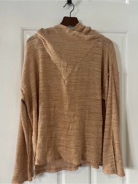 Free People FP Beach Size L Waffle Weave Beach Hoodie Pullover Women’s